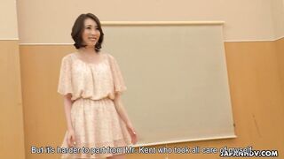 Aya Kisaki's Last Day: Hairy Pussy Pleasured by Colleague