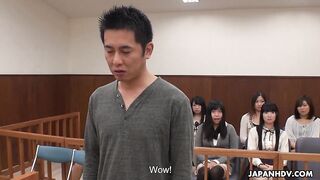 Shiori Uehara's Courtroom Foursome with Sena Sakura: Client Play