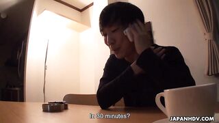 Naked Aimi Tokita Rides Client's Dick After Blowjob