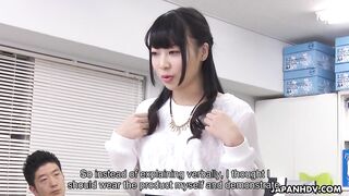 Office Threesome: Slutty Secretary Satisfies Multiple Men