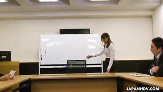 Nagisa Sayama's Office Toy Test: Hot Pink Pussy Pleasure