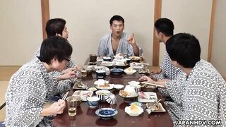 Hikaru Kirishima Spreads for Office Orgy in Kimono