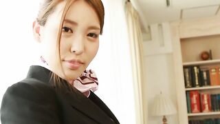 Flight Attendants Reika Ichinose and Friends in Sensual Tease