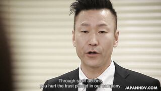 Yui Hatano Office Blowjob Punishment: Taking Cocks at Work