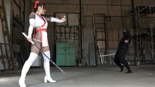 Maria Ono Captured by Ninjas Rubbing Her Clit in Punishment