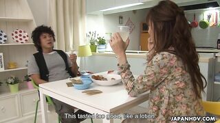 Nami Honda mounts hubby's unsuspecting friend while he sleeps