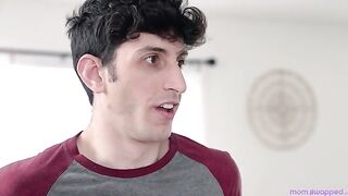 Teen Boys Caught Masturbating Lead to Hot Orgy with Moms