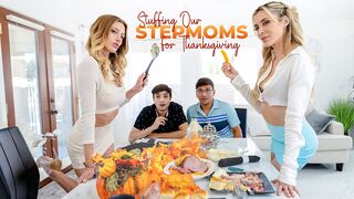 Thanksgiving StepMom Threesome - A Filthy Family Dinner