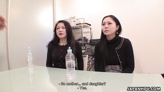 Stepmom Chiharu Yabuki Licks Stepdaughter Yui's Pussy