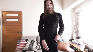 Megumi Nakano's First Porn Scene: Cock Sucking & Tits Jiggling