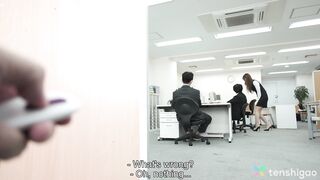 Akari Amamiya's Office Blowjob Twist Adventure