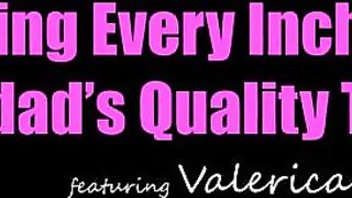 Valerica Steele rides stepdad Peter to creampie finish.