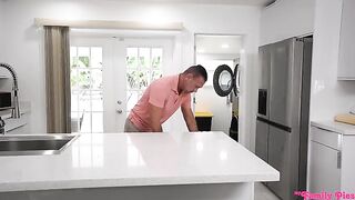 Valerica Steele rides stepdad Peter to creampie finish.