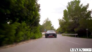 VIXEN This couple's first stop on vacation was wild sex