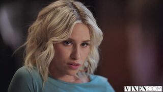 Petite Blonde Vixen Kiara Teases Boyfriend Into Submission