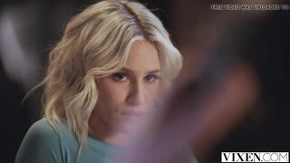 Petite Blonde Vixen Kiara Teases Boyfriend Into Submission