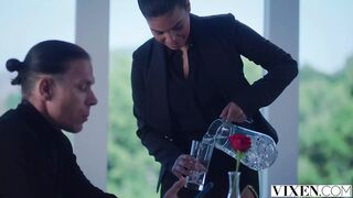 Scarlit Bacons Hard Offers With Her Pussy At The Table, Cunning Vixen