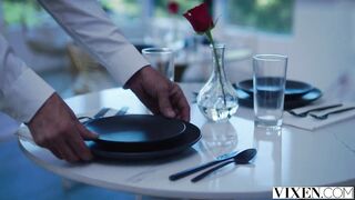 Scarlit Bacons Hard Offers With Her Pussy At The Table, Cunning Vixen