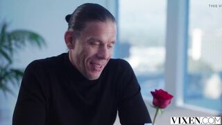 Scarlit Bacons Hard Offers With Her Pussy At The Table, Cunning Vixen