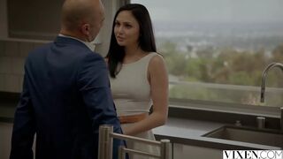 Ariana Marie's sexy outfit, and desires, landlord fucks her ass.