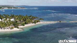 Vacation Vixens: Redheads Entice Bartender for Unforgettable Fun