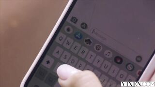 Brunette Vixen Liya's Vacation Threesome Fantasy With Two Lucky Guys