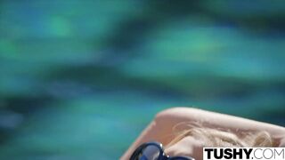 Pierre Initiates Scarlet's TUSHY First Anal Sunset Fuck