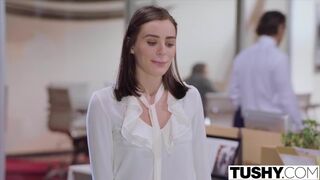 Lana Rhoades' First DP Threesome Fantasy with TUSHY