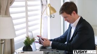 Kendra Teases Then Fucks Her Boyfriend's Ass At Work