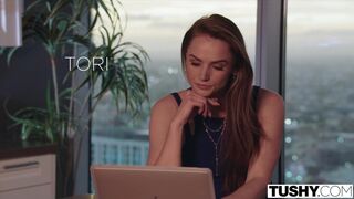Tori Black's DP Fantasy with Coworkers Comes True