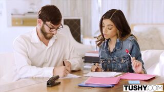 College Student's Daily Anal Dominance with Tutor Crush