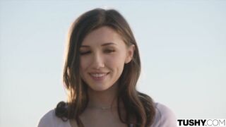 Maya's LA Roommates DP Her Tiny Body Tushy