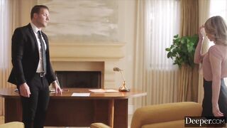 Boss Dominates Naughty Submissive Secretary in Spanking Scene