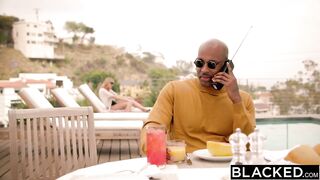 Brett Rossi Sucks Black Boss to Keep Ex at Bay