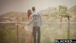 BLACKED Two Girls Share Big Black Cock in White Lingerie