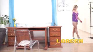 Loreen's Teen Pissing Montage: Wet Chair, Dildo Fun, Orgasmic Delight
