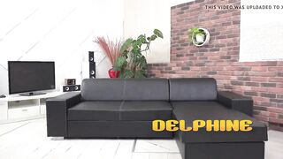 Delphine's Golden Vibrator Piss: Wet Panties & Speculum Gap