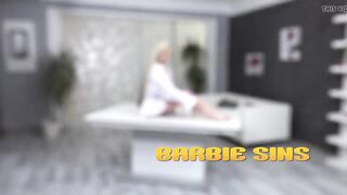 Blonde Barbie Sins Wets Panties & Fingers Herself with Pee Play