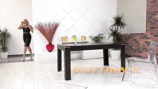 Naughty Teen Kate Hill Pisses in Hotpants and Sips Her Juices