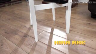 Kira Axe's Wet Debut: Pee Play & Dildo Thrills in Lace