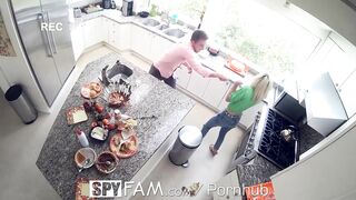 SPYFAM Step Sister Fucked In Kitchen On Thanksgiving