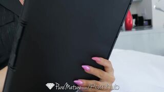 PUREMATURE Busty MILF Real Estate agent POUNDED