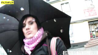 Slutty Brunette Happy Clit Rub