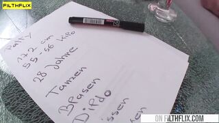 Mature Blonde Fucks Dildo On Casting Couch