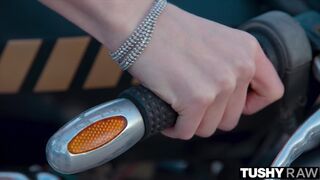 Oiled Blonde College Cutie Alecia Unleashes Her Talents