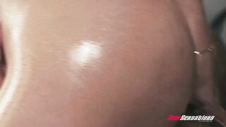 Curvy Abella's Oil Massage Fuck Session with Excited Mick