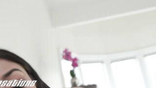 Step Siblings Harmony And Ramon Share Hot texts Then Deep Creampie Fuck After Parents Leave