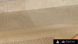 Heather Vahn Is Passionate About Deepthroating His Big Cock During The Massage