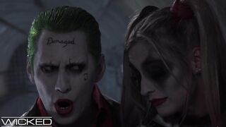 Harley Quinn Fucked By Joker & Batman