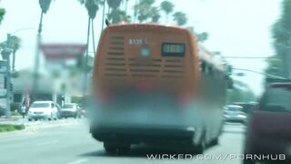 Aria gets fucked on the bus